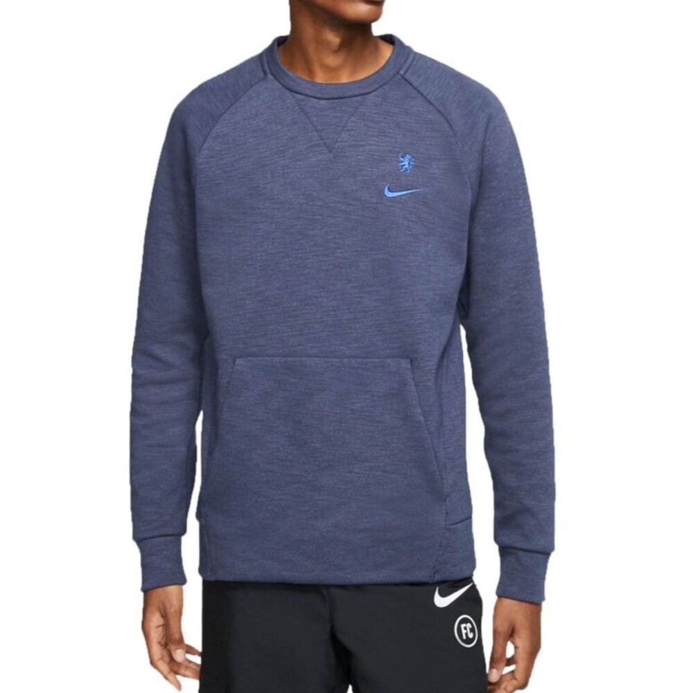 Mens Blue Chelsea Club Optic Crewneck Sweatshirt Blue SZ Medium Football Soccer